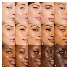 Milk Makeup Hydro Grip 12-Hour Hydrating Gel Skin Tint in various shades, showing the product's sleek packaging and vibrant colors.