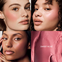 Freshly opened Summer Fridays Blush Butter Balm in various shades, showcasing creamy texture and vibrant color options.