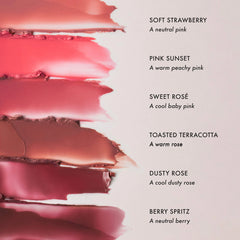 Summer Fridays Blush Butter Balm in various shades, new in box, featuring smooth, creamy texture and vibrant color options.