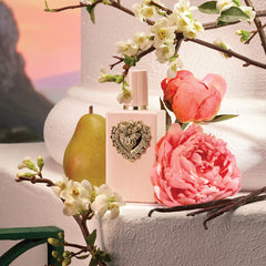 Dolce & Gabbana My Devotion Eau de Parfum Intense with peony and vanilla in a 50ml bottle, new and unopened.