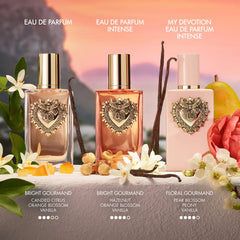 Dolce & Gabbana My Devotion Eau de Parfum Intense 100ml bottle, elegant fragrance design, fresh and floral scent.
