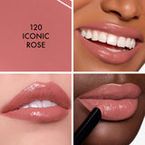 Dior Rouge Dior On Stage lipstick in various shades, new in box, featuring sleek packaging and vibrant color options.