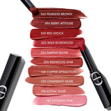 Dior Rouge Dior On Stage lipstick in various shades, featuring sleek packaging and vibrant color options.