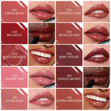 Dior Rouge Dior On Stage lipstick in various shades, sealed and new, showcasing vibrant color and sleek packaging.
