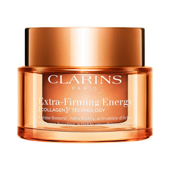Clarins Extra-Firming Energy Moisturizer jar with pink and white packaging, 50ml size, new in box for skincare.