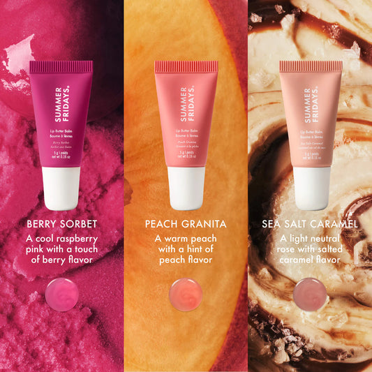 Summer Fridays Sweet Summer Minis Lip Butter Balm trio Set NIB