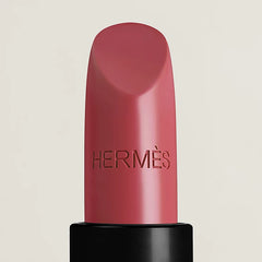 Hermès Rouge Hermès Satin Rose Mauve lipstick in 55 shade, with elegant packaging and a smooth satin finish.