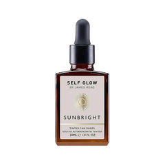 By James Read Self Glow Sunbright Tinted Tan Drops 30ml, natural self-tanning skincare with a tinted glow for radiant skin.