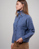 the great the shrunken hearth cardigan - saltwater blue Size S - LAB