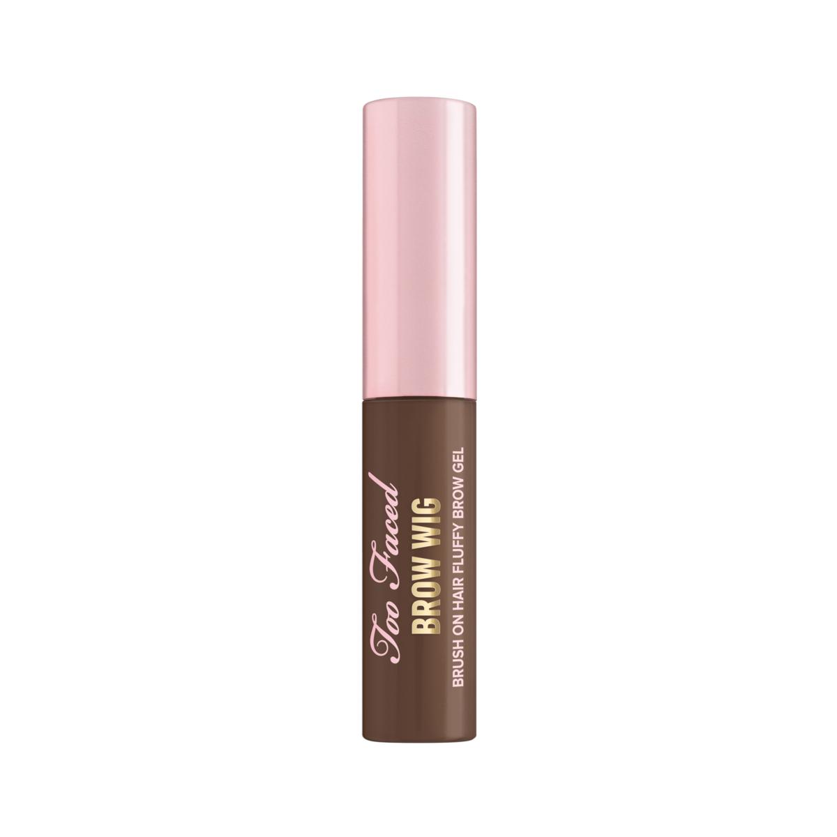 Too Faced Brow Wig brush-on brow gel in various shades, natural-looking brow color and texture for a beauty enhancement.