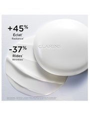 Clarins Precious La Crème Bright jar showing the luxurious skincare cream in a 50ml container.