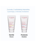 Clarins Fresh Scrub in 50ml container, showing the exfoliating beauty product with fresh, natural ingredients.
