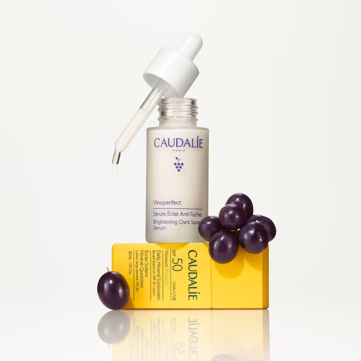 Caudalie Brightening Serum & Sunscreen Duo NIB