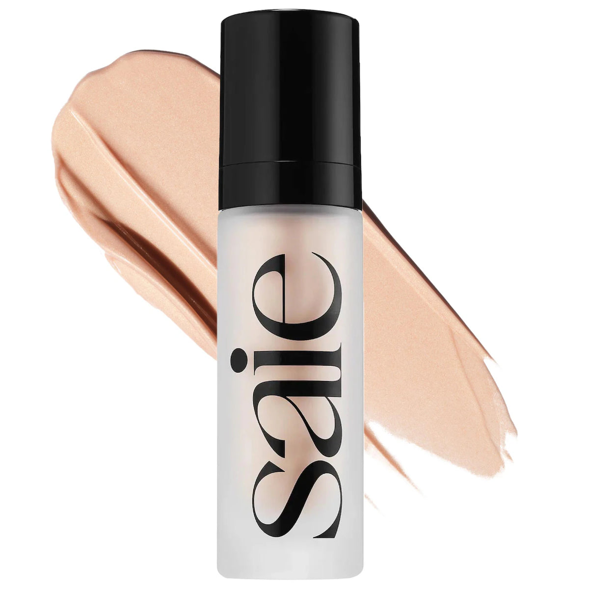 Saie Glowy Super Gel in warm glow shade, a radiant beauty product with a luminous, dewy finish for glowing skin.