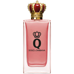 Dolce&Gabbana Q Eau de Parfum Intense 100ml bottle with white packaging, showcasing the luxury fragrance design.