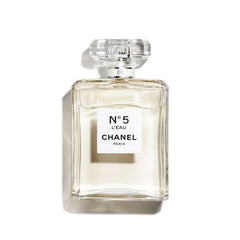 Chanel N°5 L' Eau Eau De Toilette 50ml perfume spray with white packaging and elegant design.
