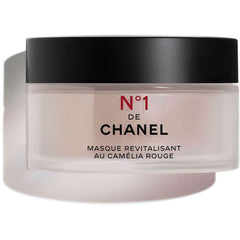 Chanel N°1 DE CHANEL Revitalizing Mask in a white jar, 50g, with elegant packaging, designed for skincare revitalization.