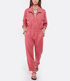 XIRENA Jaymes Cotton Pink Jumpsuit Size S