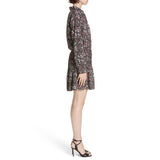 Dresses VERONICA BEARD Rory floral-print stretch-silk crepe de chine mini shirt dress Size 6