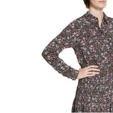 Dresses VERONICA BEARD Rory floral-print stretch-silk crepe de chine mini shirt dress Size 6